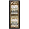 "Family Rules Shutter" By Marla Rae, Ready to Hang Framed Print, Black Frame
