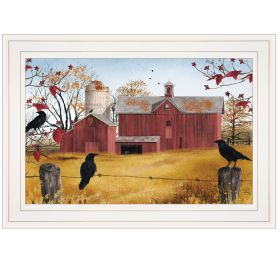 "Autumn Gold" by Billy Jacobs, Ready to Hang Framed Print, White Frame