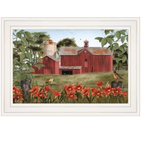 "Summer Days" by Billy Jacobs, Ready to Hang Framed Print, White Frame