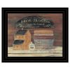 "HOT BATH" by Pam Britton, Ready to Hang Framed Print, Black Frame