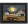 "Spooky Harvest Moon" By Billy Jacobs, Ready to Hang Framed Print, Black Frame