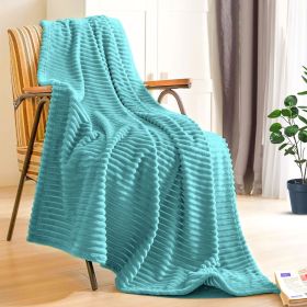 SOGA Sky Blue Throw Blanket & Bed Sofa Comforter