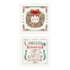 Trendy Decor 4U 2- Piece Vignette Gingerbread Wreath White Framed Wall Art for Living Room, Bedroom Wall Art Print for Home Decor by Nicole DeCamp