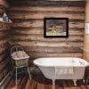 "HOT BATH" by Pam Britton, Ready to Hang Framed Print, Black Frame