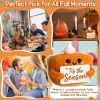 Tis The Season Fall Decor | Mini Crochet Pumpkin Pie Plush | Small Handmade Autumn Halloween Thanksgiving Items for Home Office Indoor Table Decoratio