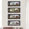 Trendy Decor 4U "Four Seasons Collection II" Framed Wall Art, Modern Home Decor Framed Print for Living Room