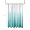 Ombre Printed Seersucker Shower Curtain Aqua 72x72"
