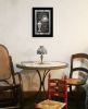 "Everyday Starts with Coffee" Chalkboard framed By Trendy Decor 4U, Ready to Hang Framed Print, Black Frame