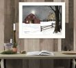 "Light in the Stable" by Billy Jacobs, Ready to Hang Framed Print, White Frame