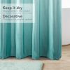 Ombre Printed Seersucker Shower Curtain Aqua 72x72"