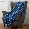Flannel Fleece Stars Throw Blanket Over Bed Super Soft Blanket Plush Kids Fleece Blankets for Sofa Travel Adult Outdoor 50x60 inch