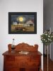 "Spooky Harvest Moon" By Billy Jacobs, Ready to Hang Framed Print, Black Frame