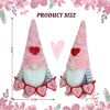 Valentine Gnomes Decorations for Home Valentines Day Tiered Tray Decor Pink Valentine Gnomes Plush Scandinavian Tomte Elf Holiday Gnomes Ornaments Val