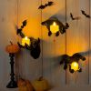 Halloween Decorations, Pack of 3 Wall Mounted Creepy Reaching Hands with Lighted Candles, Life-Sized Horror Hands for Gothic Wall Decorations