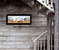 "Autumn on Farm" by Billy Jacobs, Ready to Hang Framed Print, Black Frame