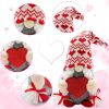 Valentines Day Lighted Gnomes for Home Décor 2PCS Table Red Cupid Gnome Decorations Swedish Plush Elf Scandinavian Tomte Elf Ornaments Sweet Gifts Him