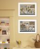 "Farmhouse Kitchen" 2-Piece Vignette By Pam Britton, Ready to Hang Framed Print, White Frame