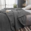 SOGA Grey Throw Blanket Warm & Bed Sofa Comforter