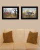 "Country Roads Collection" 2-Piece Vignette By Billy Jacobs, Black Frame