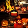 Litake LED Flameless Pumpkin Lights with Remote,Flickering Jack-O-Lantern Lights with Timer