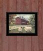 "Hancock Sheep" By Pam Britton, Ready to Hang Framed Print, Black Frame