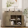 Storage Cabinets,Wooden Floor Cabinet,with Drawers and Shelves Storage Cabinets,Accent Cabinet for Living Room,Bedroom,Bathroom Furniture Home Decor(B