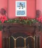 "Trendy Snowman" By Diane Kater, Ready to Hang Framed Print, White Frame