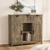 Storage Cabinets,Wooden Floor Cabinet,with Drawers and Shelves Storage Cabinets,Accent Cabinet for Living Room,Bedroom,Bathroom Furniture Home Decor(B