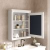 24'' x 27'' Wall Mounted Bathroom Storage Cabinet with Mirror, Medicine Cabinet with Height Adjustable Shelf, Over the Toilet Space Saver Cabinet