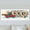 Trendy Decor 4U Preparing for Christmas White Framed Wall Art for Living Room, Bedroom Wall Art Print for Home Decor by John Rossini