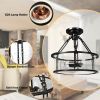 16" 3-Light Flush Mount Ceiling Light
