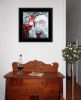 "Santa with Presents" by Bluebird Barn Ready to Hang Framed Print, Black Frame