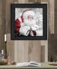 "Santa's Little Friends" by Bluebird Barn, Ready to Hang Framed Print, Black Frame