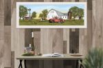 "Summer on the Farm" by Billy Jacobs, Ready to Hang Framed Print, White Frame