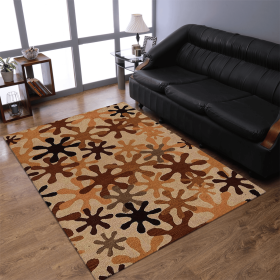 Rugsotic Carpets Hand Tufted Wool Area Rug Contemporary (Color: Cream, size: 3'x5')