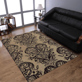 Rugsotic Carpets Hand Tufted Wool Area Rug Contemporary (Color: Cream Brown1, size: 4'x6')