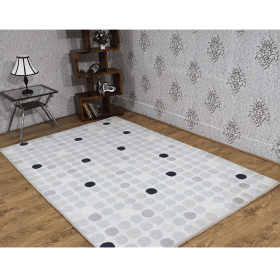 Rugsotic Carpets Hand Tufted Wool Area Rug Contemporary (Color: Cream1, size: 5'x7'6'')