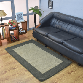 Rugsotic Carpets Hand Tufted Wool Area Rug Contemporary (Color: Green, size: 5'x8')