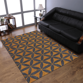 Rugsotic Carpets Hand Tufted Wool Area Rug Contemporary (Color: Gold Blue, size: 8'x11')