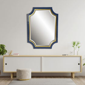 CHANELLE WALL & VANITY MIRROR (Color: SAPPHIRE/GLD)