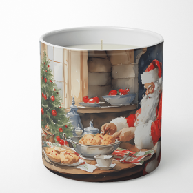 Cookies with Santa Claus Decorative Soy Candle (Design: Santa Claus 3286, size: 10 oz)