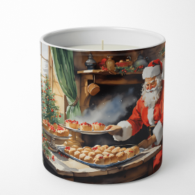 Cookies with Santa Claus Decorative Soy Candle (Design: Santa Claus 3290, size: 10 oz)