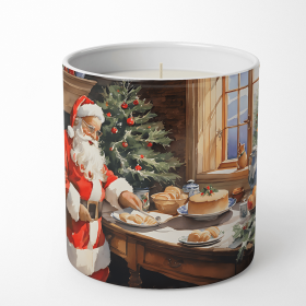 Cookies with Santa Claus Decorative Soy Candle (Design: Santa Claus 3291, size: 10 oz)
