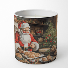Cookies with Santa Claus Decorative Soy Candle (Design: Santa Claus 3292, size: 10 oz)