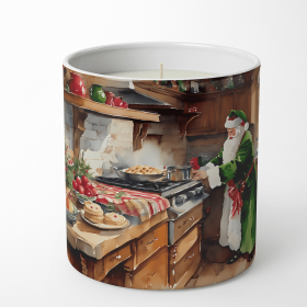 Cookies with Santa Claus Decorative Soy Candle (Design: Father Christmas 3295, size: 10 oz)