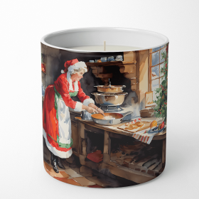 Cookies with Santa Claus Decorative Soy Candle (Design: Mrs. Claus 3300, size: 10 oz)