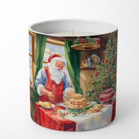 Cookies with Santa Claus Decorative Soy Candle (Design: Papa Noel 3304, size: 10 oz)