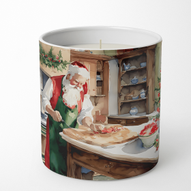 Cookies with Santa Claus Decorative Soy Candle (Design: Santa Claus 3305, size: 10 oz)