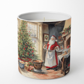 Cookies with Santa Claus Decorative Soy Candle (Design: Santa Claus 3306, size: 10 oz)