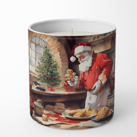 Cookies with Santa Claus Decorative Soy Candle (Design: Santa Claus 3307, size: 10 oz)